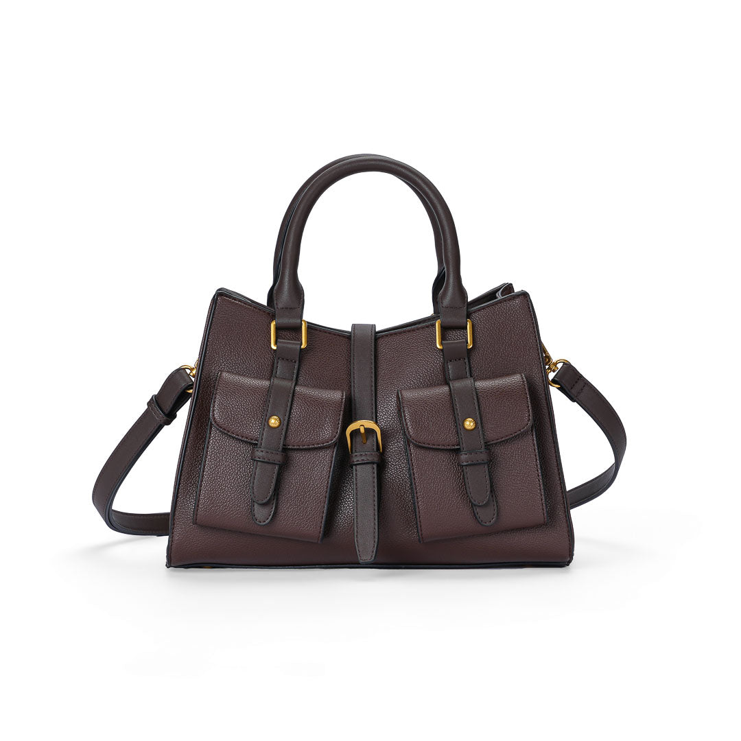 Mac Alyster Urbany sac à main marron chocolat boucle