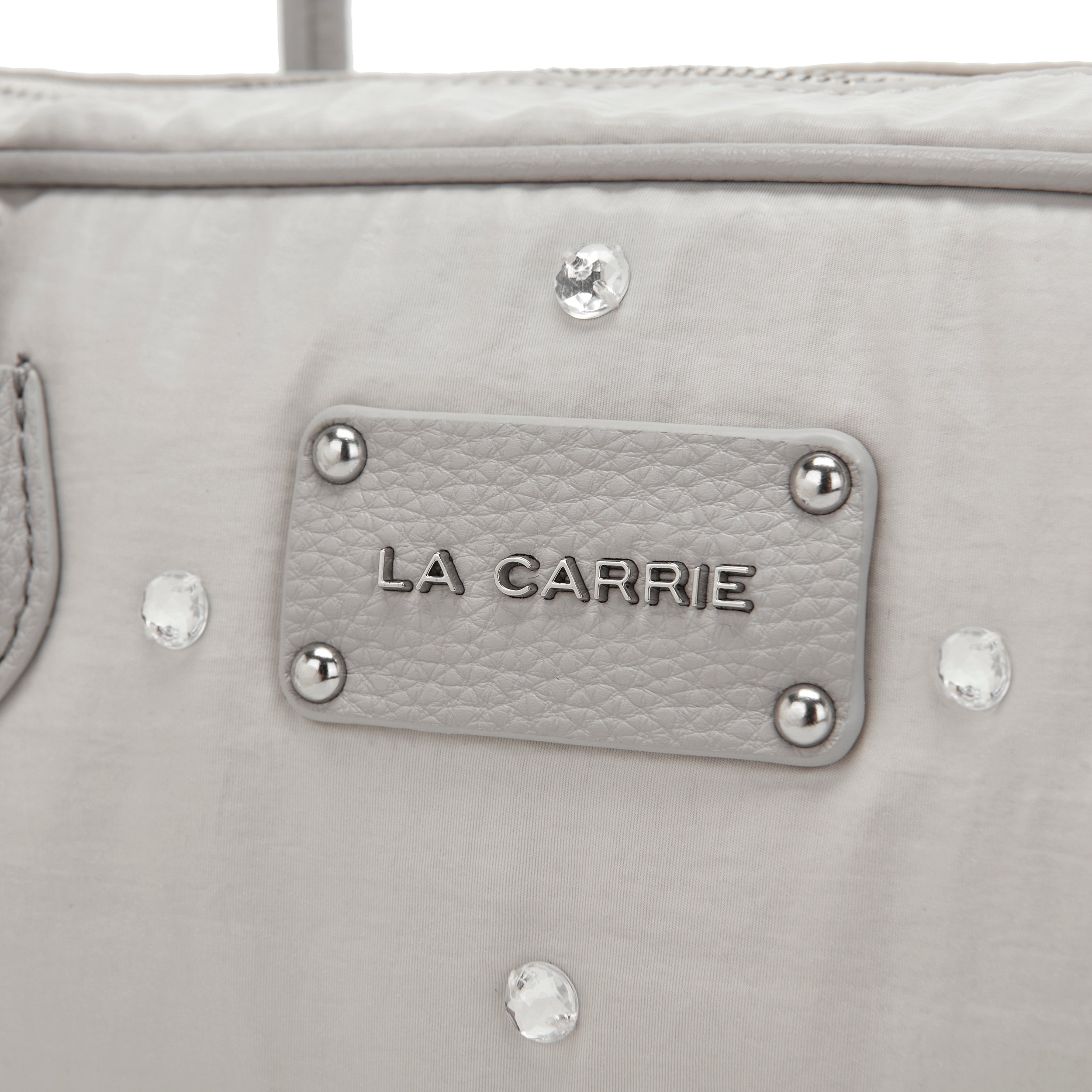 La Carrie Wrinkled sac à main nylon gris 30 cm