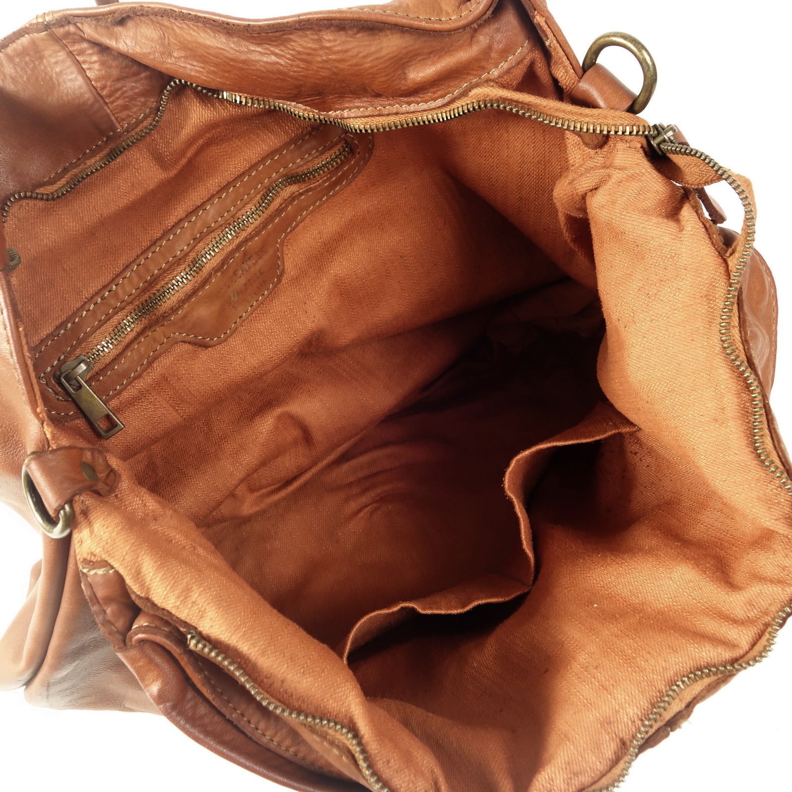 Collection Esprit Cuir Olympia grand sac cuir cognac A4