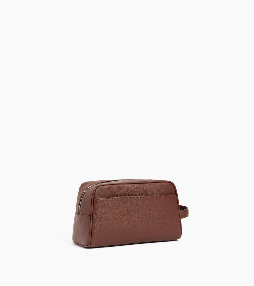 Le Tanneur Leather Goods trousse de toilette cuir grainé zippée