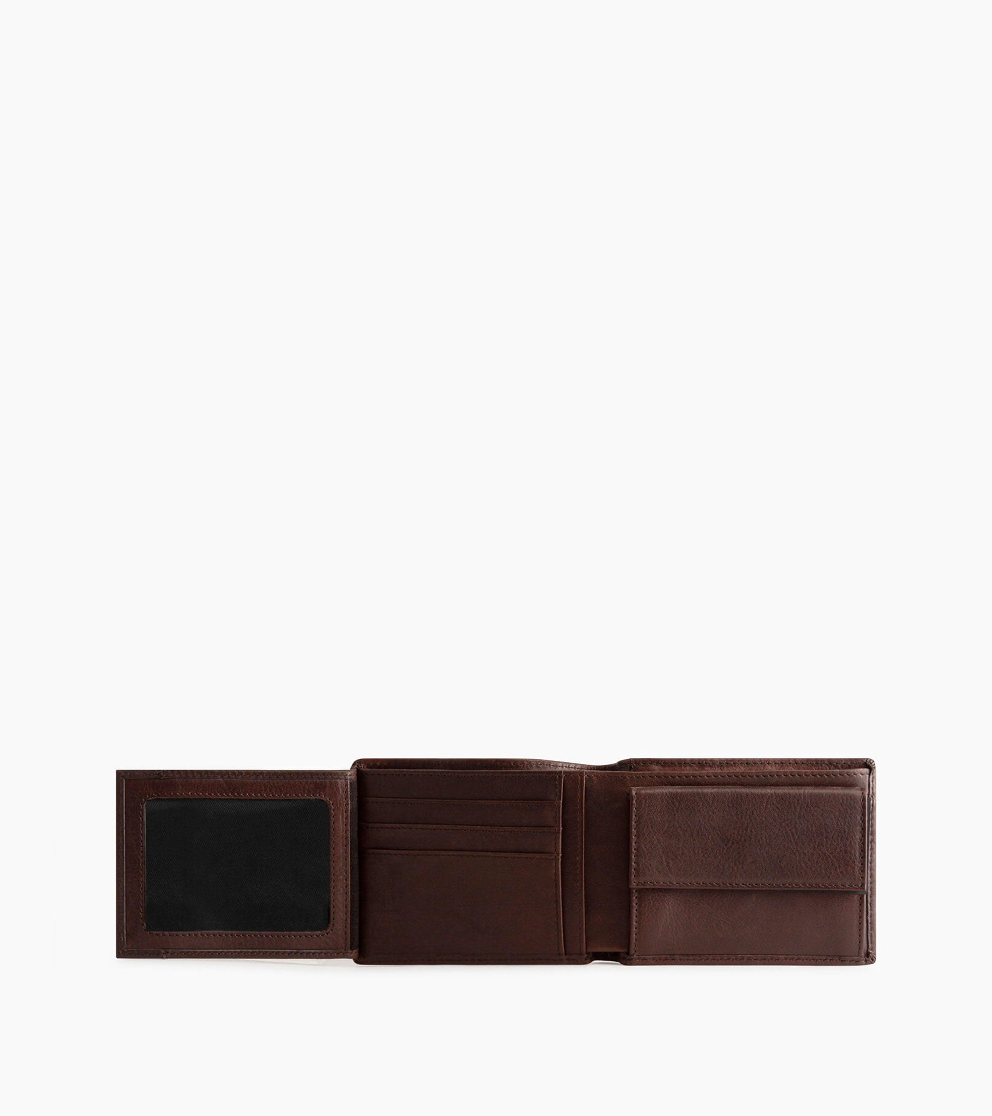 Le Tanneur portefeuille cuir huilé marron 2 volets
