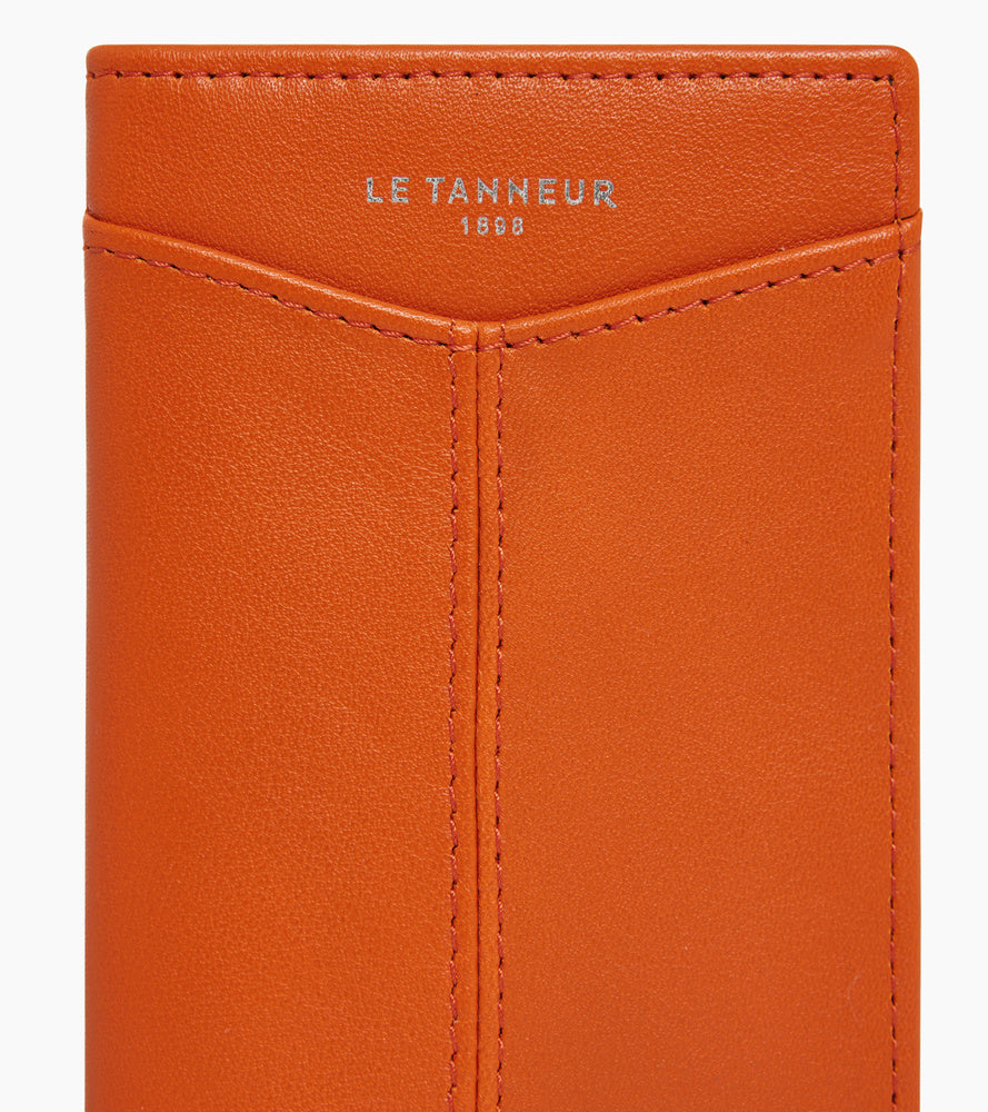 Le Tanneur Charlotte porte-cartes vertical cuir lisse anti-RFID