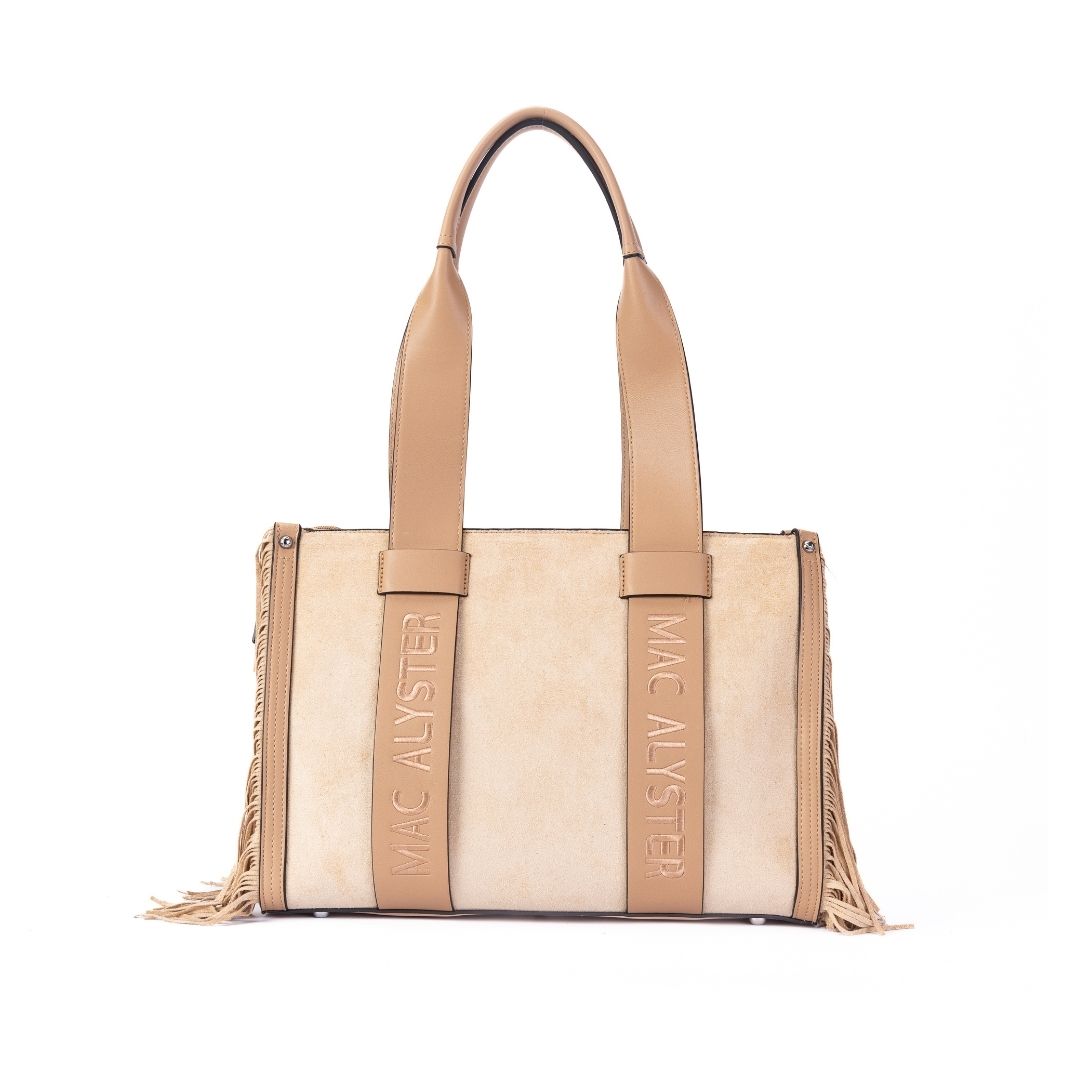 Mac Alyster Capsule Clover Nubuck Sac cabas Marron 37 cm
