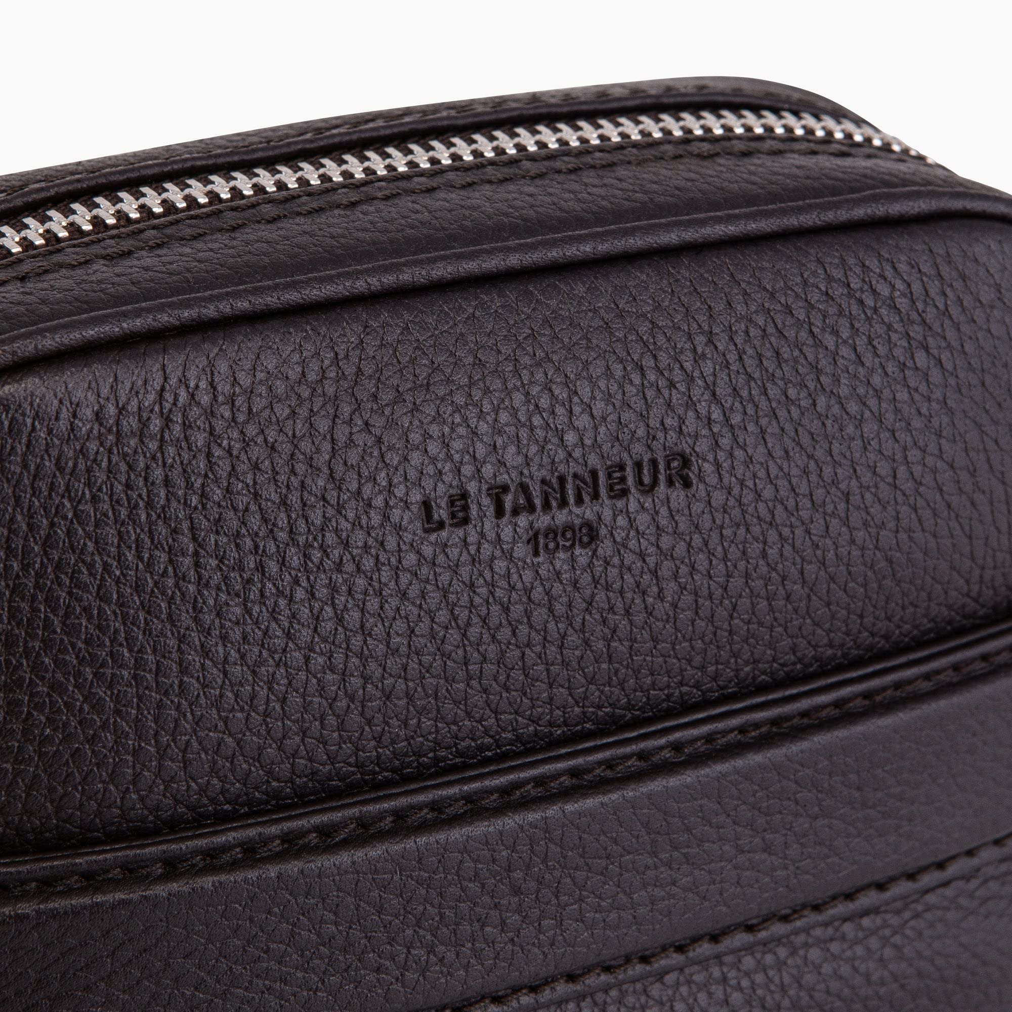 Le Tanneur Charles sac bandoulière cuir marron café