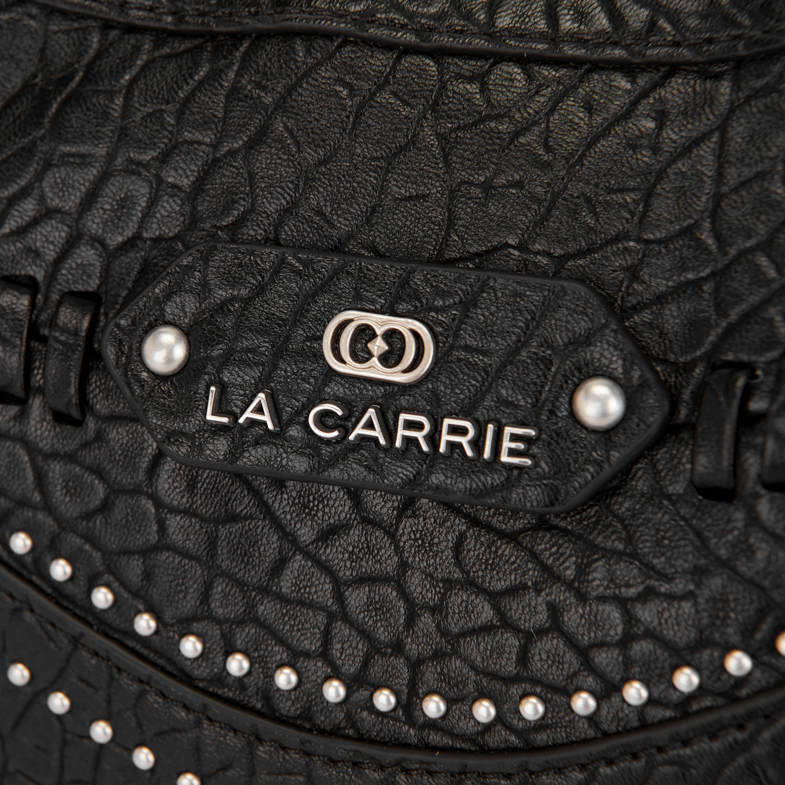 La Carrie Monterrey sac bandoulière noir clouté