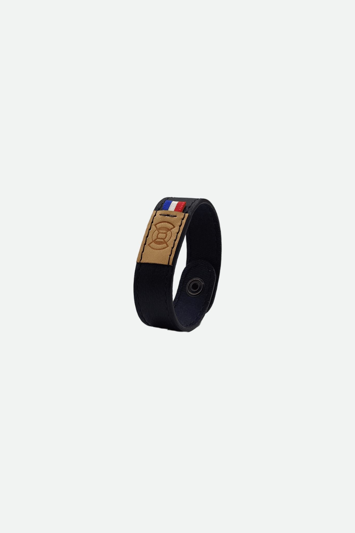 Nodie's Lily Sam bracelet cuir marine grainé 19cm