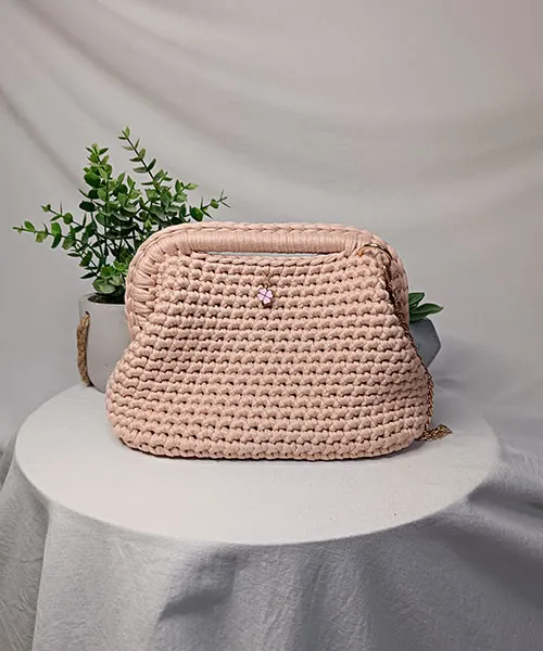 Takiri Mona TK1020 sac à main saumon recyclé chaîne