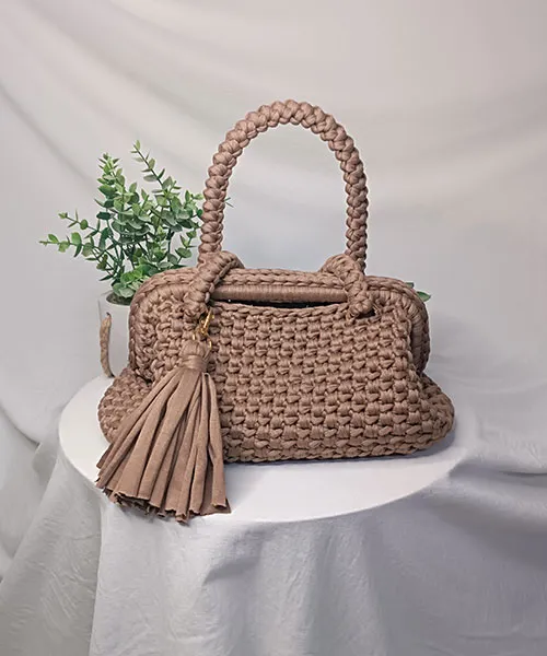 Takiri Elégance TK1019 sac à main marron clair 32 cm