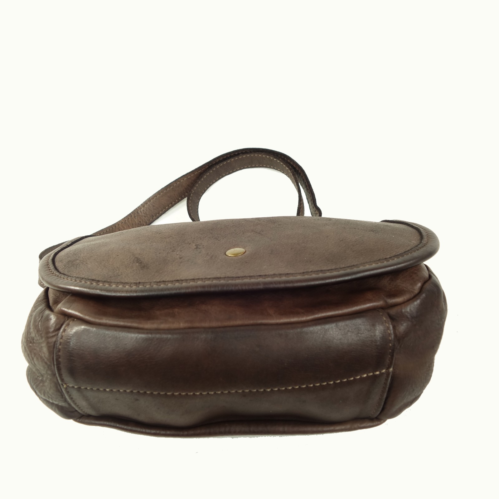Collection Esprit Cuir KLARA besace cuir marron medium vintage