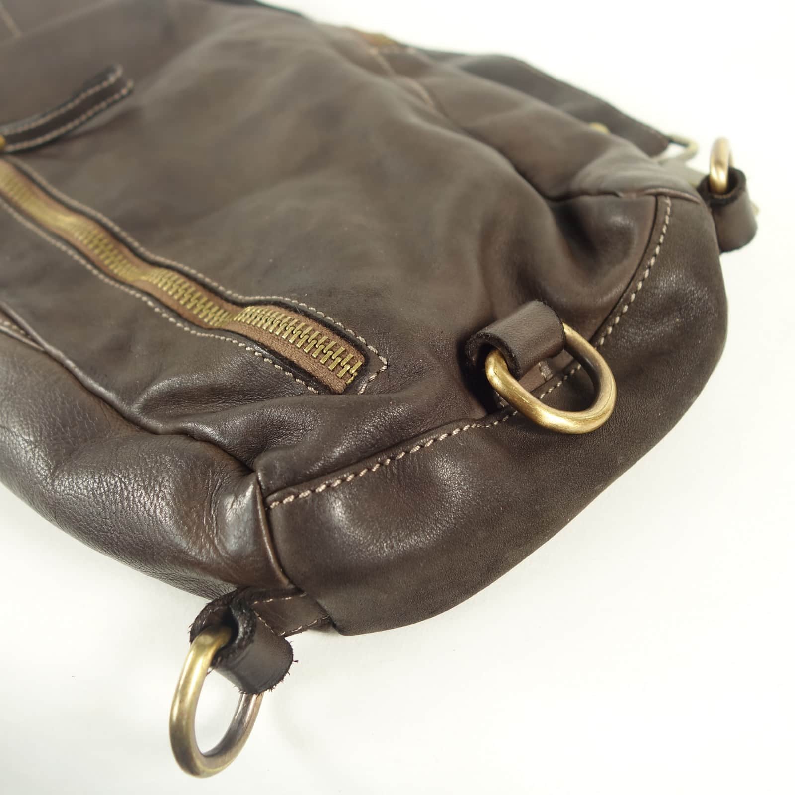 Collection Esprit Cuir BUDY sac holster cuir brun vintage homme