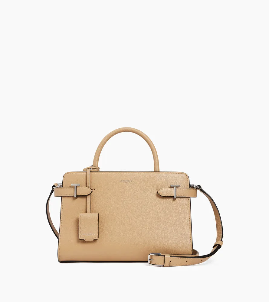 Le Tanneur Emilie sac moyen cuir grainé desert