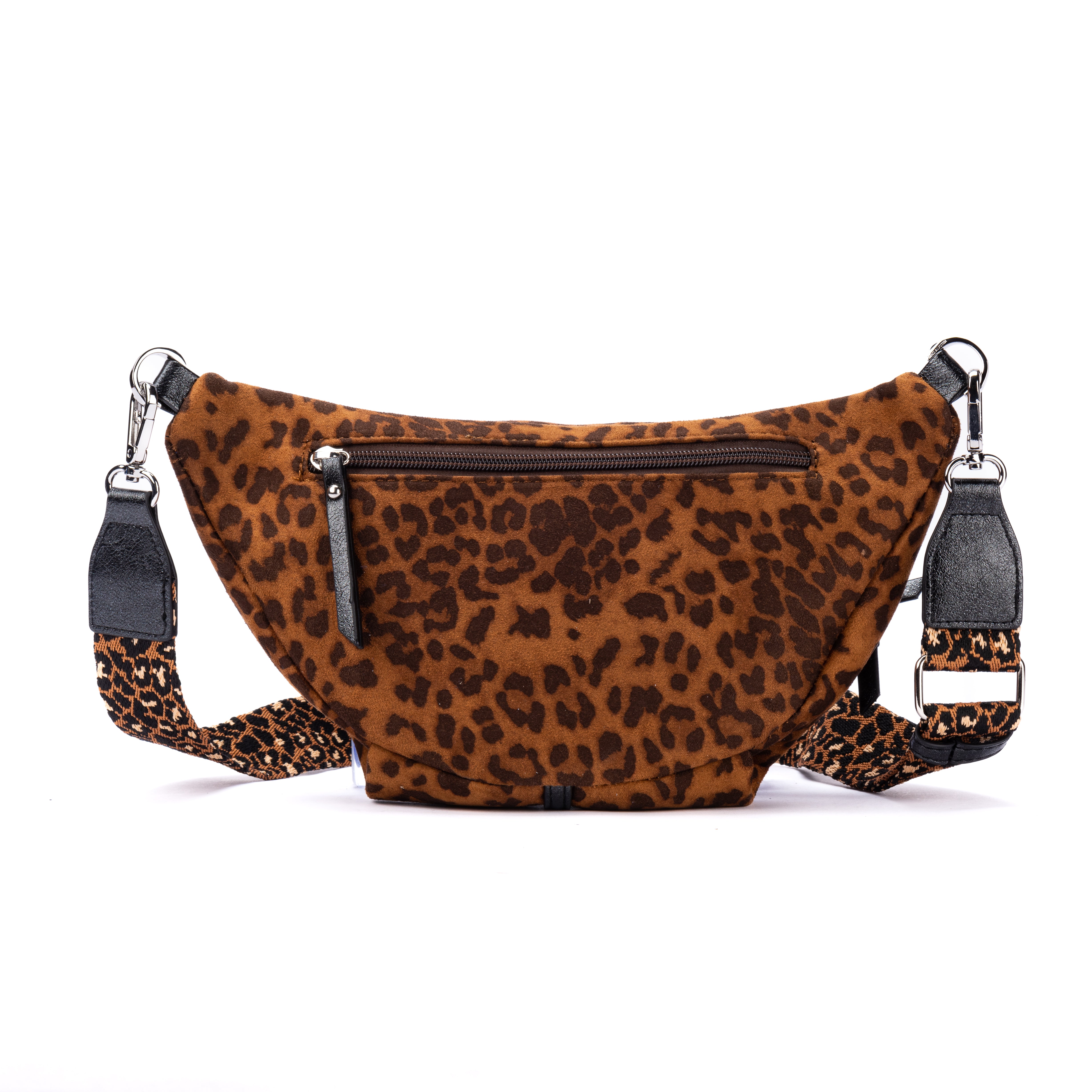 MAC ALYSTER Capsule Léopard sac banane Noir 33 cm