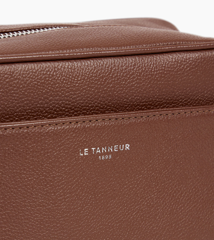 Le Tanneur Leather Goods trousse de toilette cuir grainé zippée