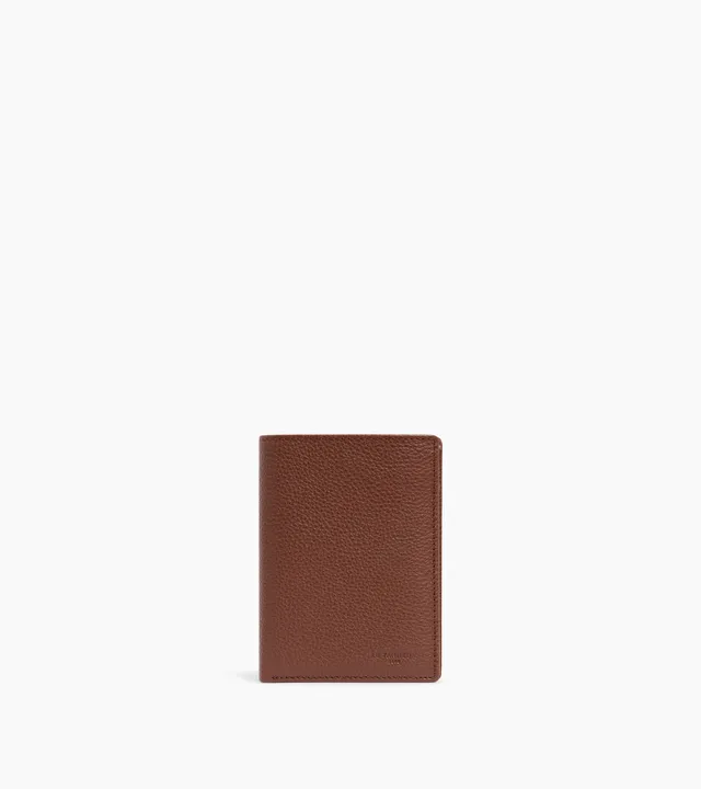 Le Tanneur Charles portefeuille vertical zippé cuir grainé