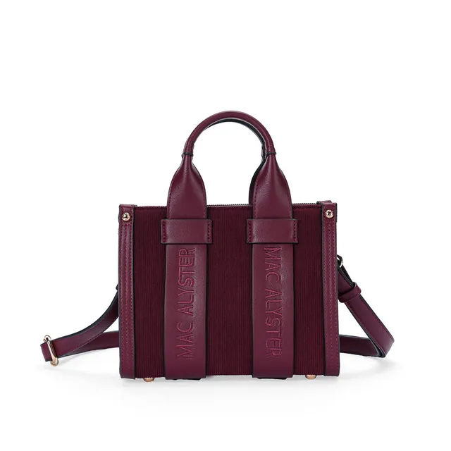 Mac Alyster Clover mini sac à main bordeaux clover
