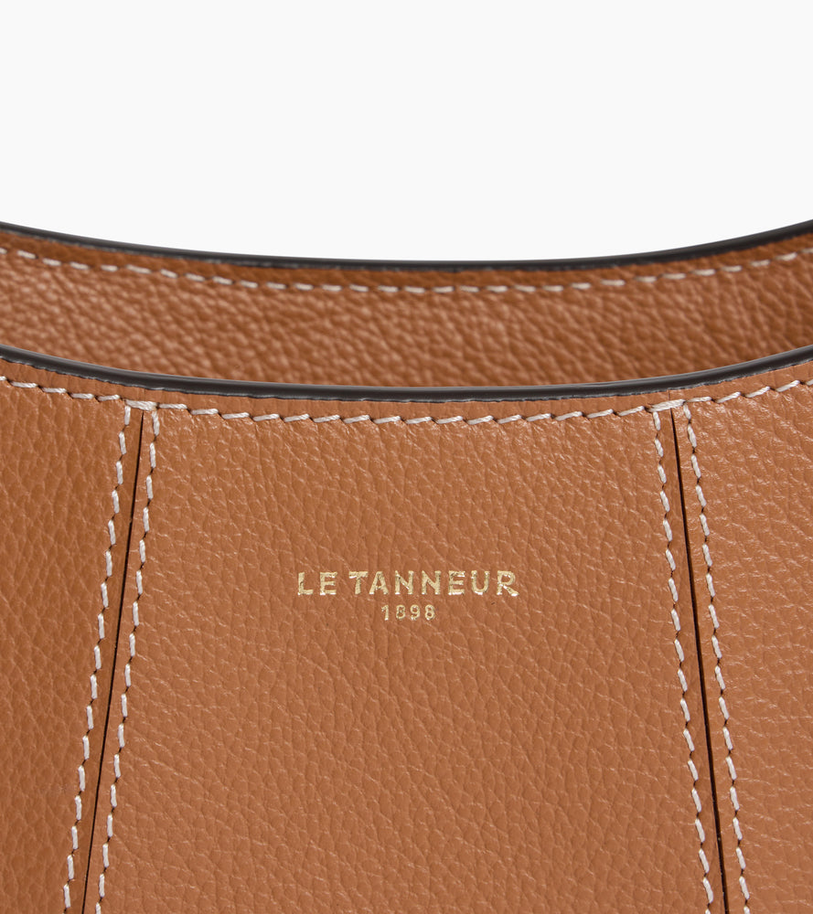 Le Tanneur Juliette Petit Sac Demi-Lune Cuir Camel