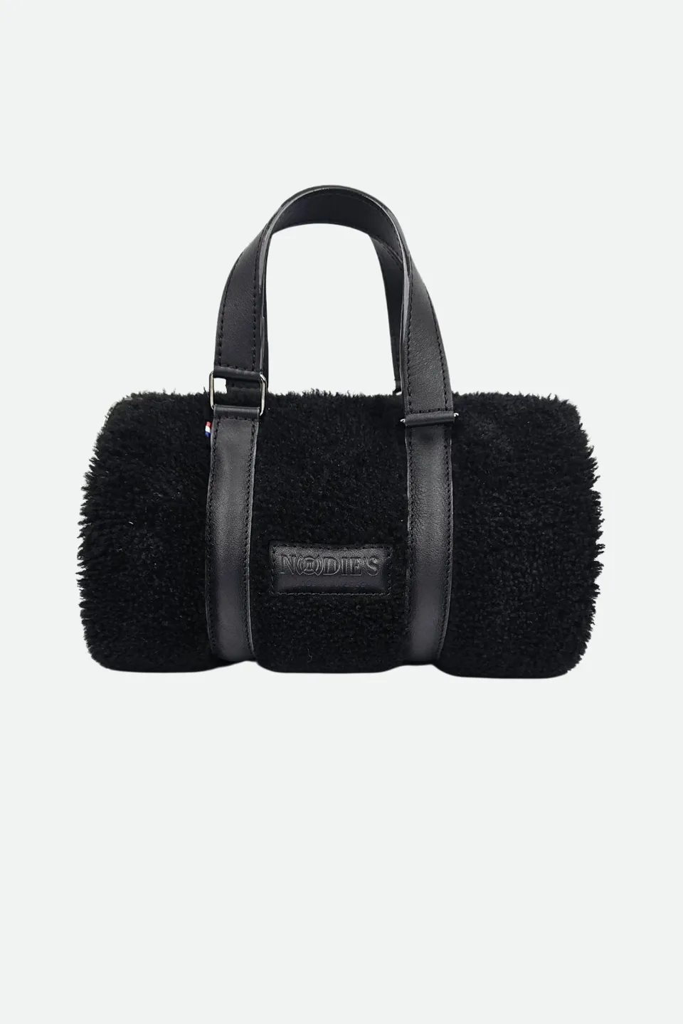 Nodie's Jim sac bowling cuir agneau teddy noir