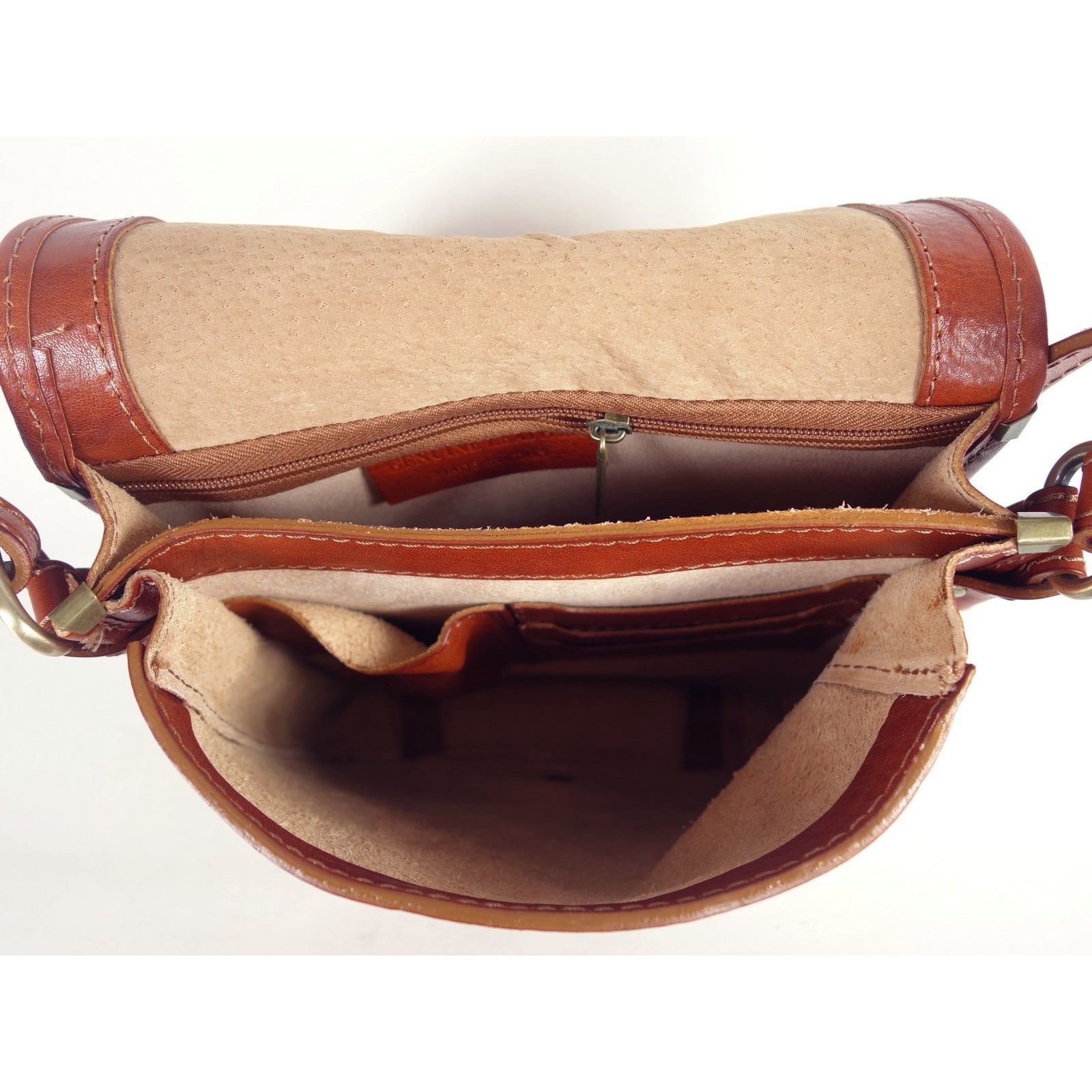 Collection Esprit Cuir Sac bandoulière Milano cuir cognac