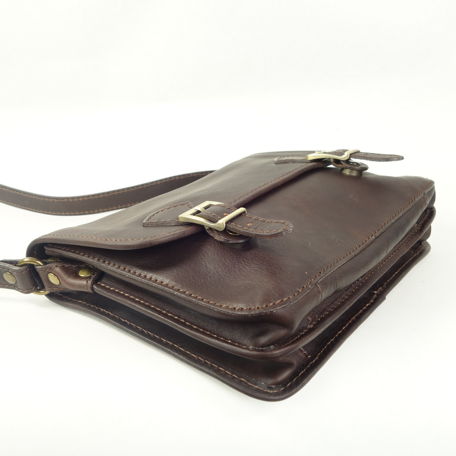 Collection Esprit Cuir Otello sacoche marron cuir vintage