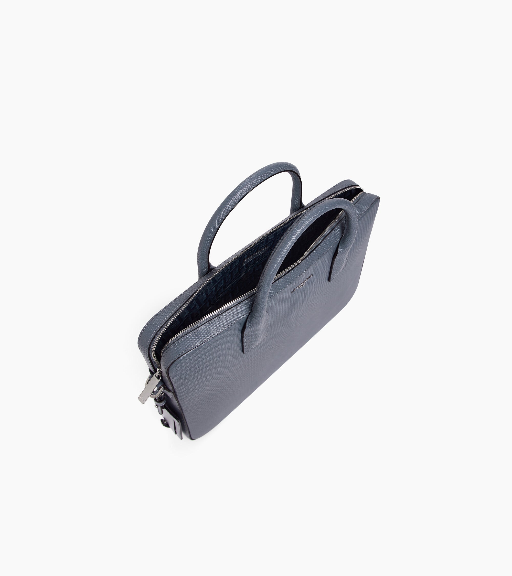 Le Tanneur Emile porte-documents slim 14" cuir Steel Blue