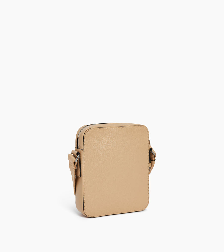 Le Tanneur Emile petite sacoche cuir grainé Desert