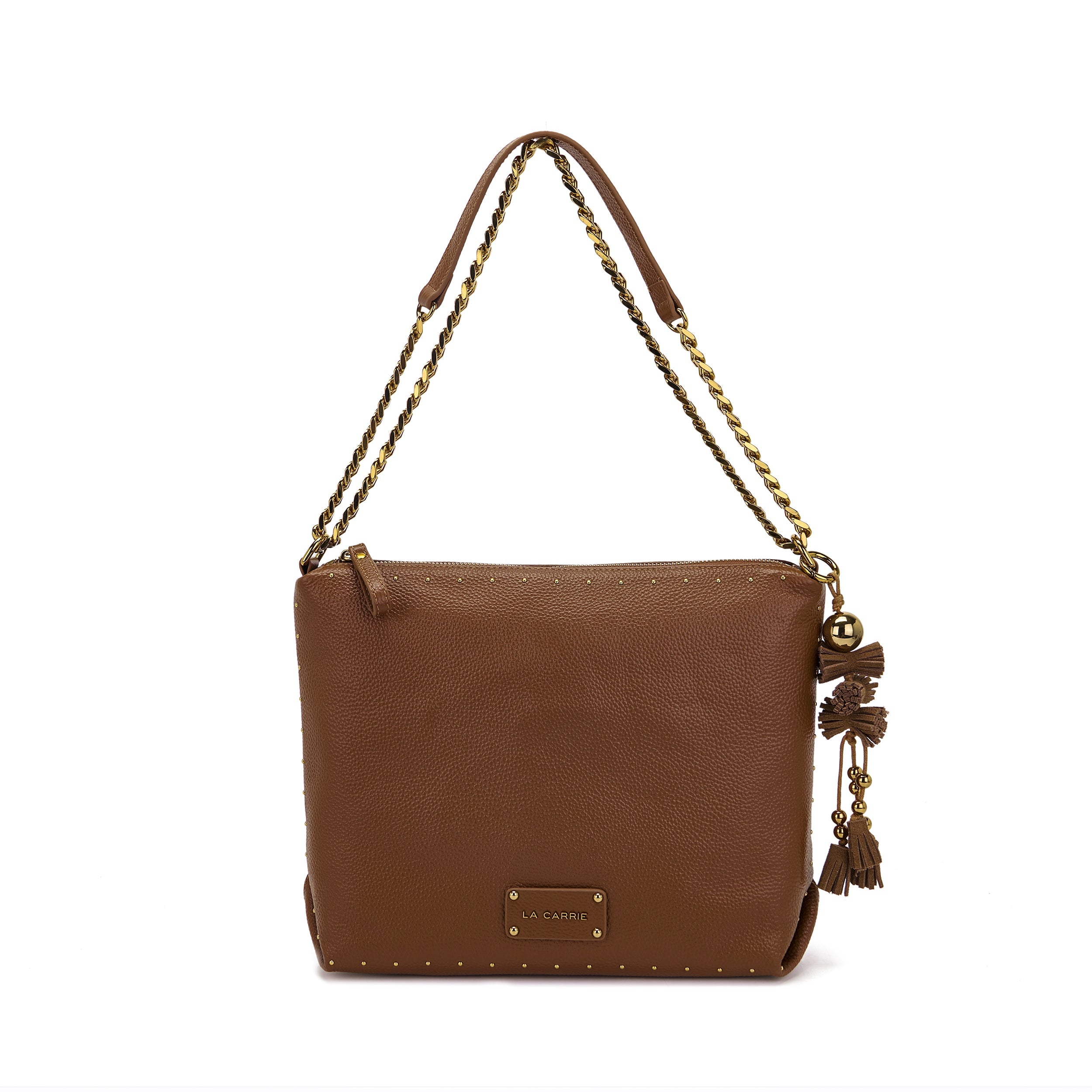 La Carrie Bag Basic sac shopping cuir cuoio 31x10x22cm