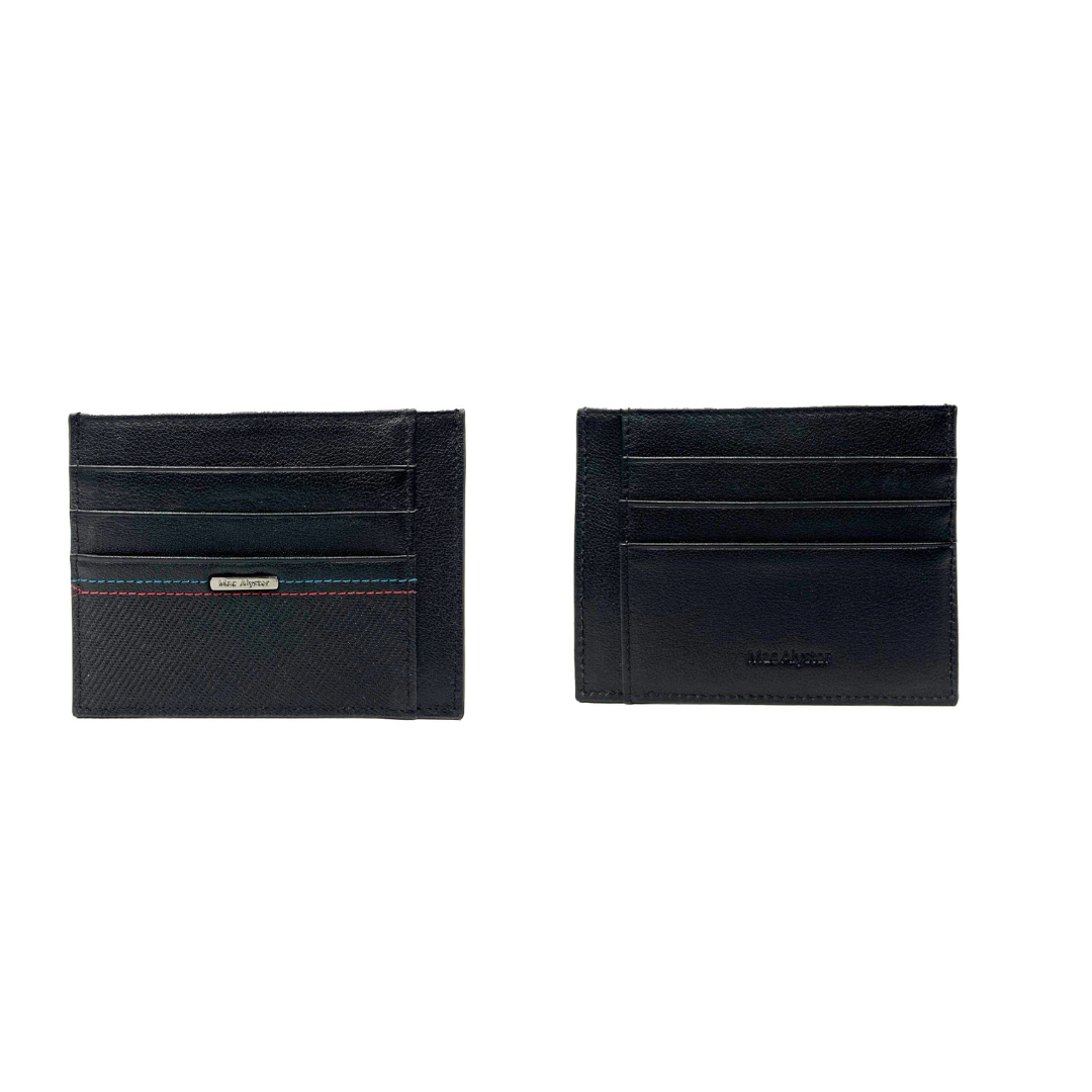 Mac Alyster Edito grand porte-carte noir plat 9 cm