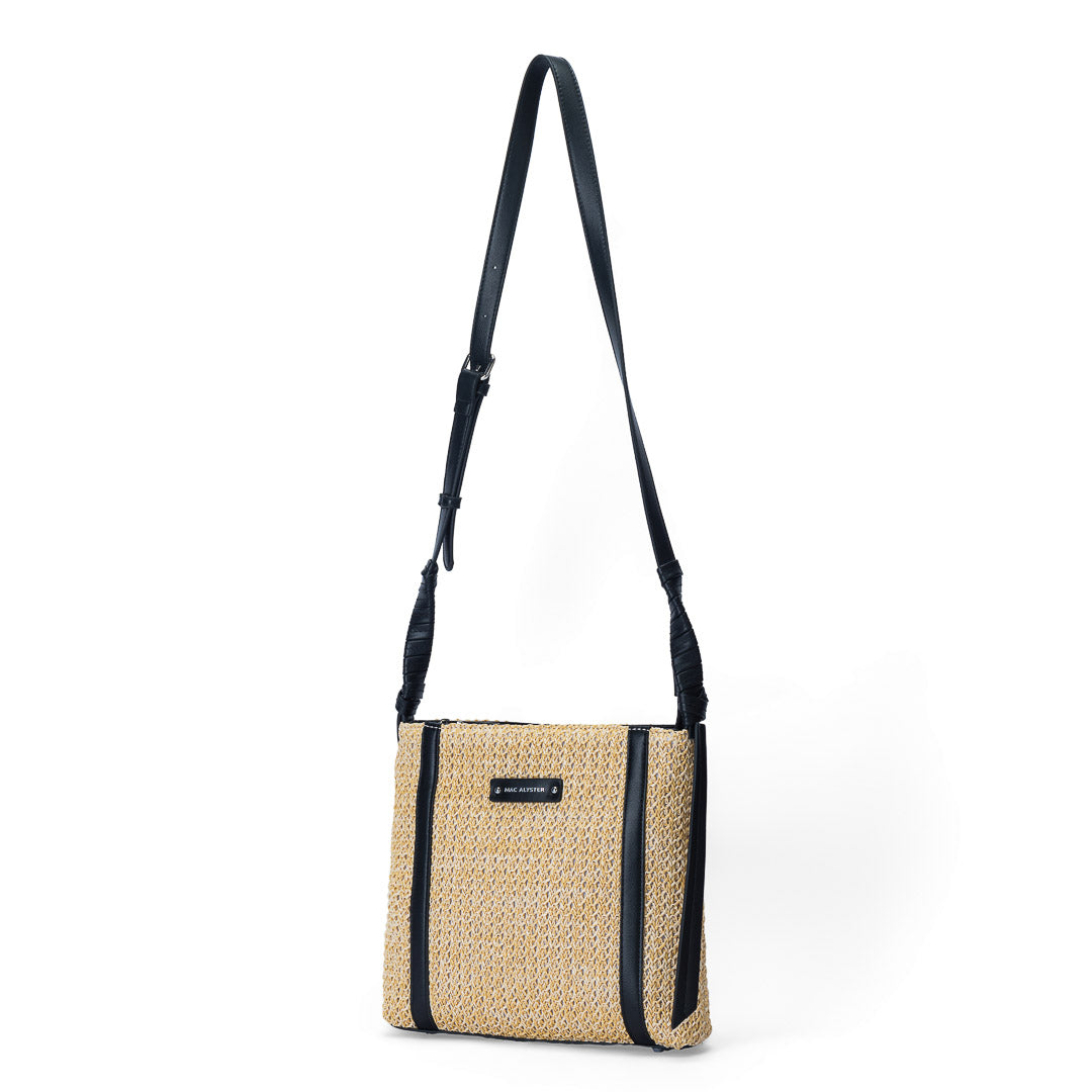 MAC ALYSTER Saint-Malo sac trotteur paille Doré