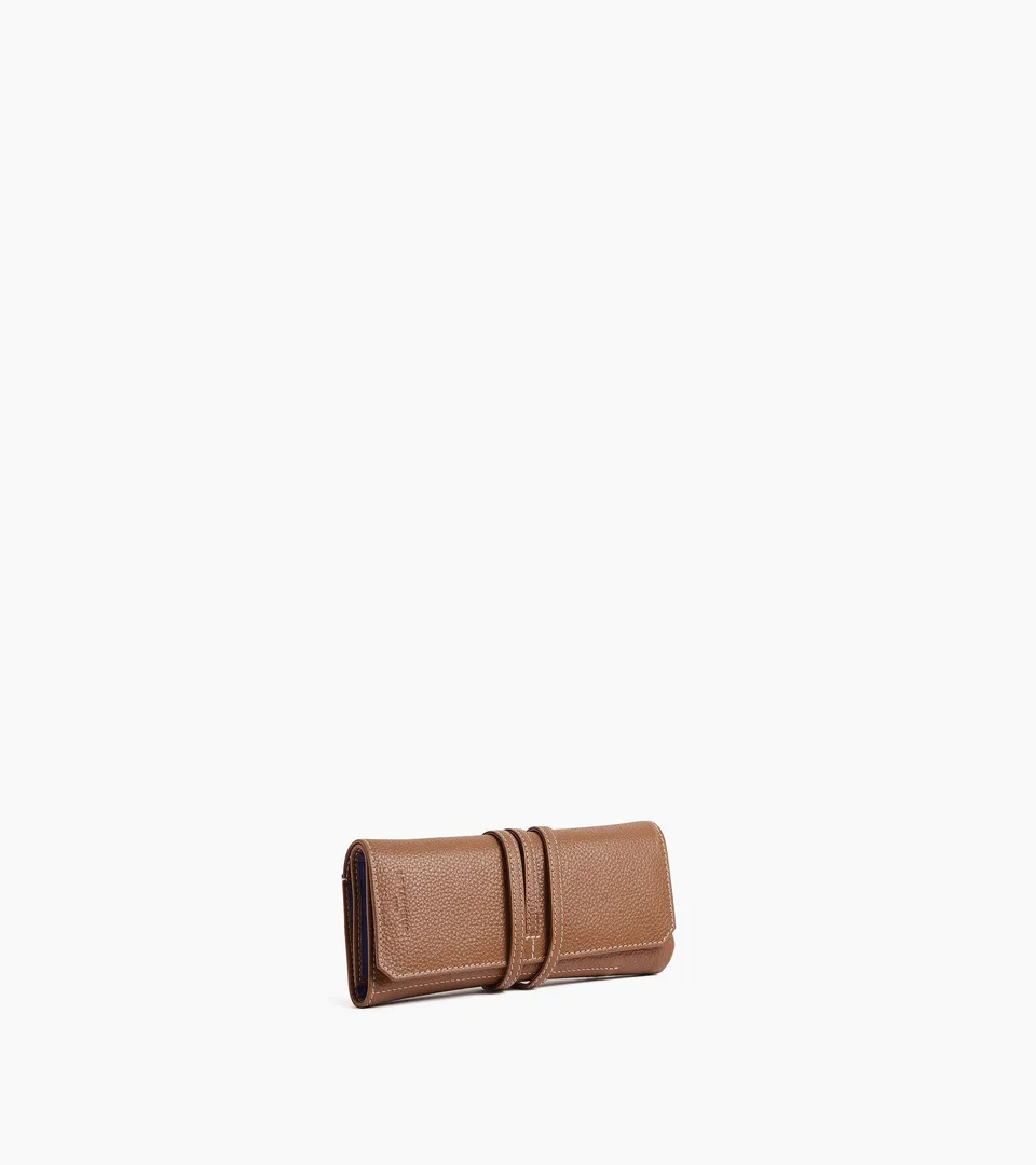 Le Tanneur coffret voyage 3 montres cuir grainé Naturel