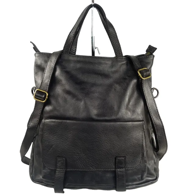 Collection Esprit Cuir Zeudi sac à dos cuir noir femme