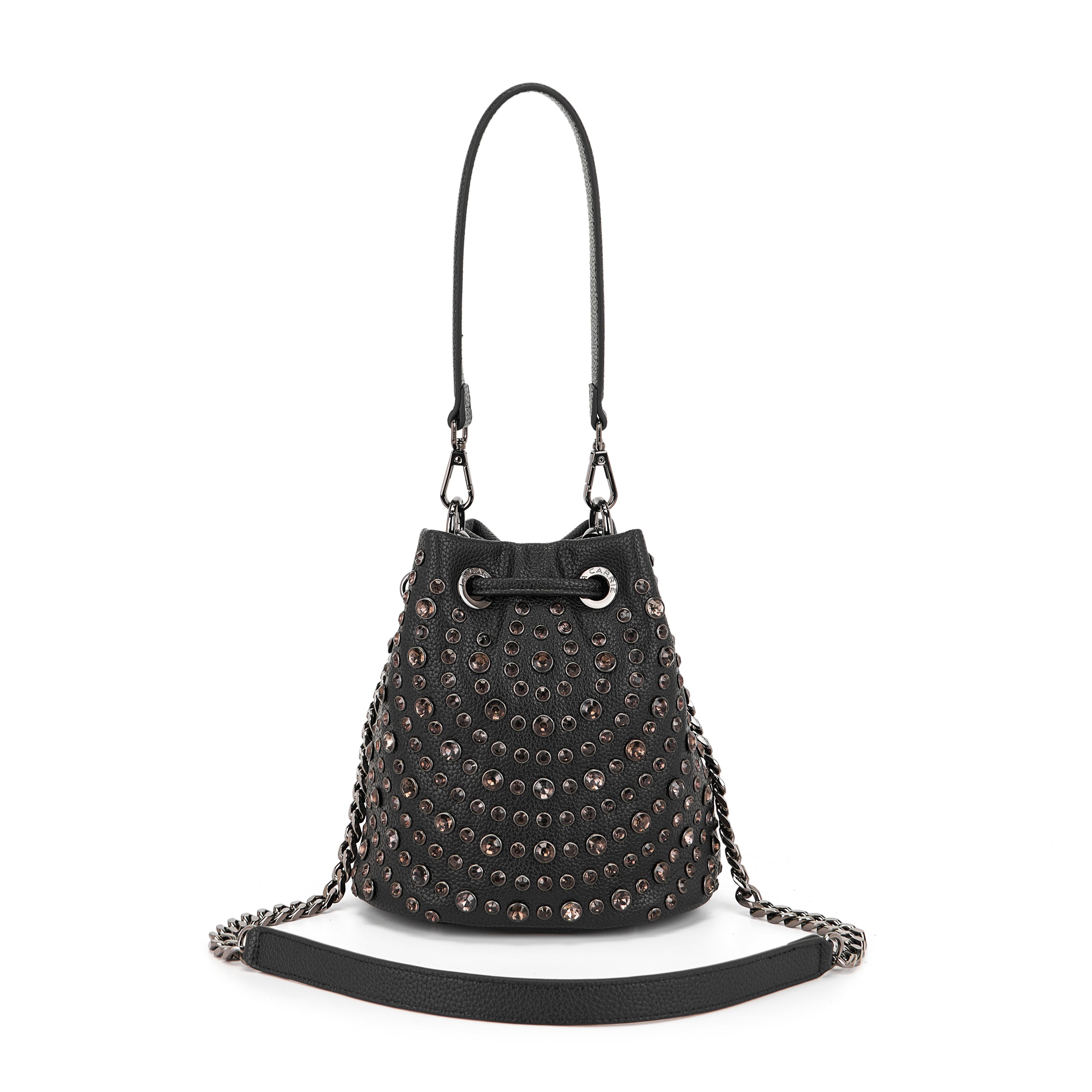 La Carrie Andromeda sac seau noir PU 19x14x20