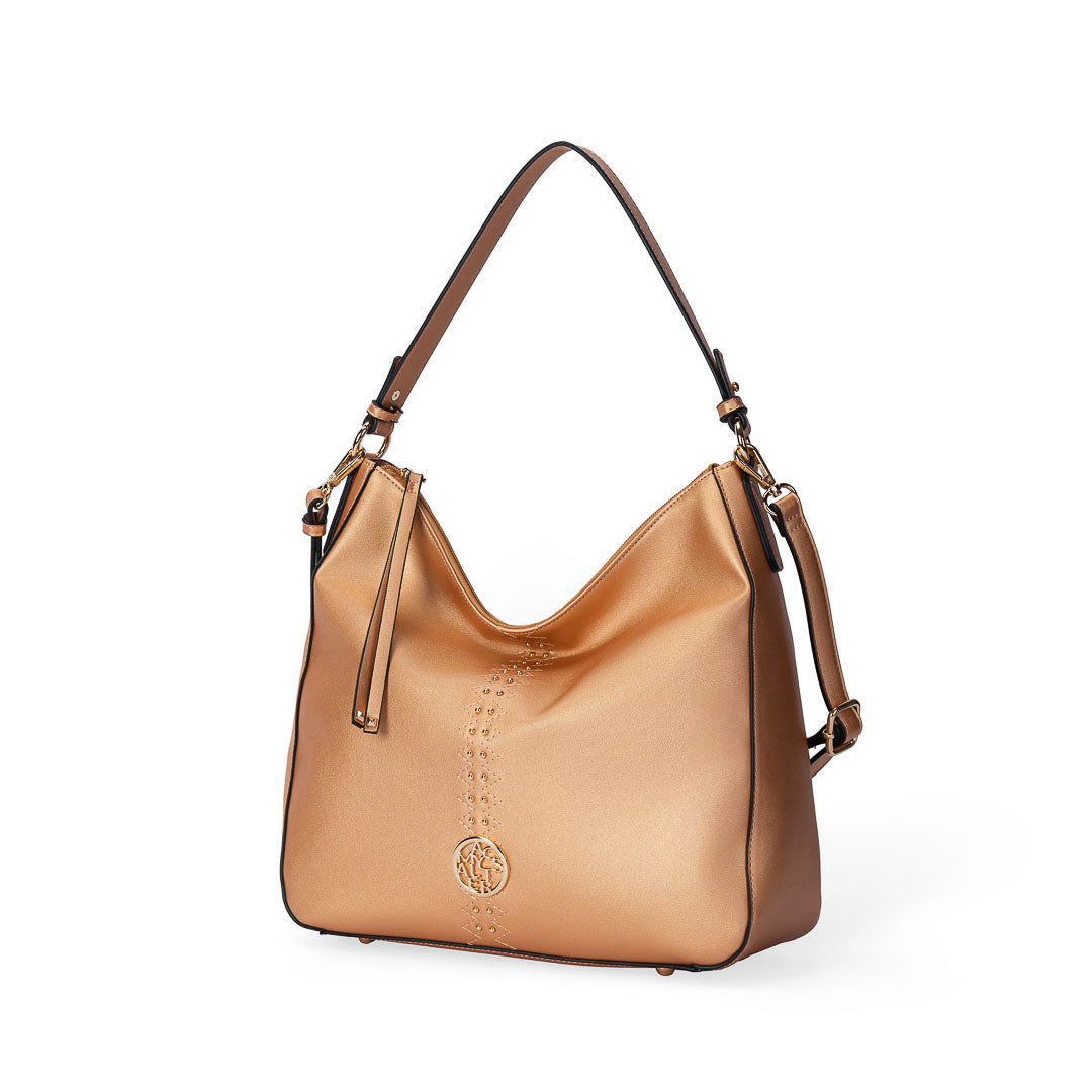 MAC ALYSTER Tentation sac épaule hobo argent clouté