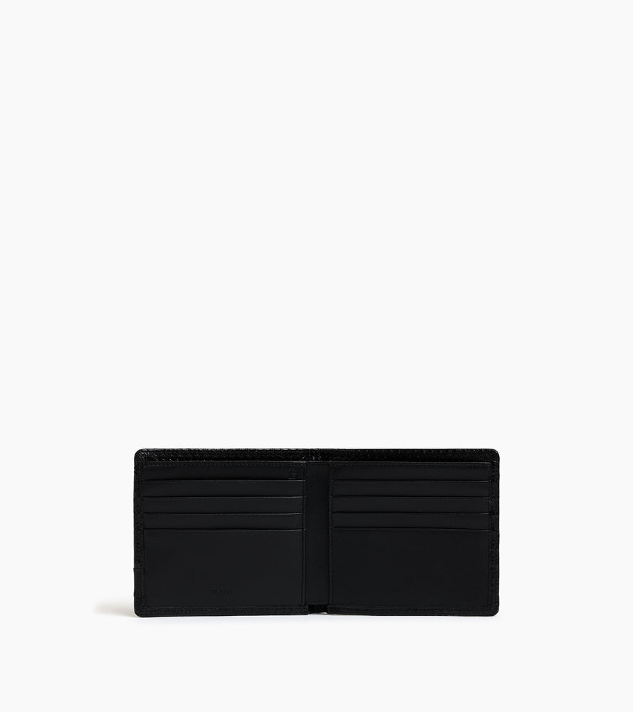 Le Tanneur Martin porte-cartes cuir embossé noir RFID