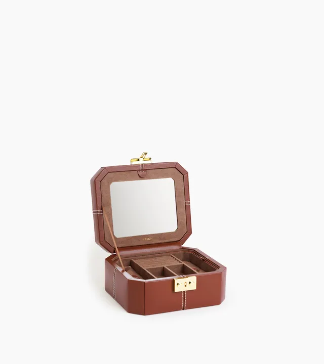 Le Tanneur Coffret boîte à bijoux cuir Mahogany Brown