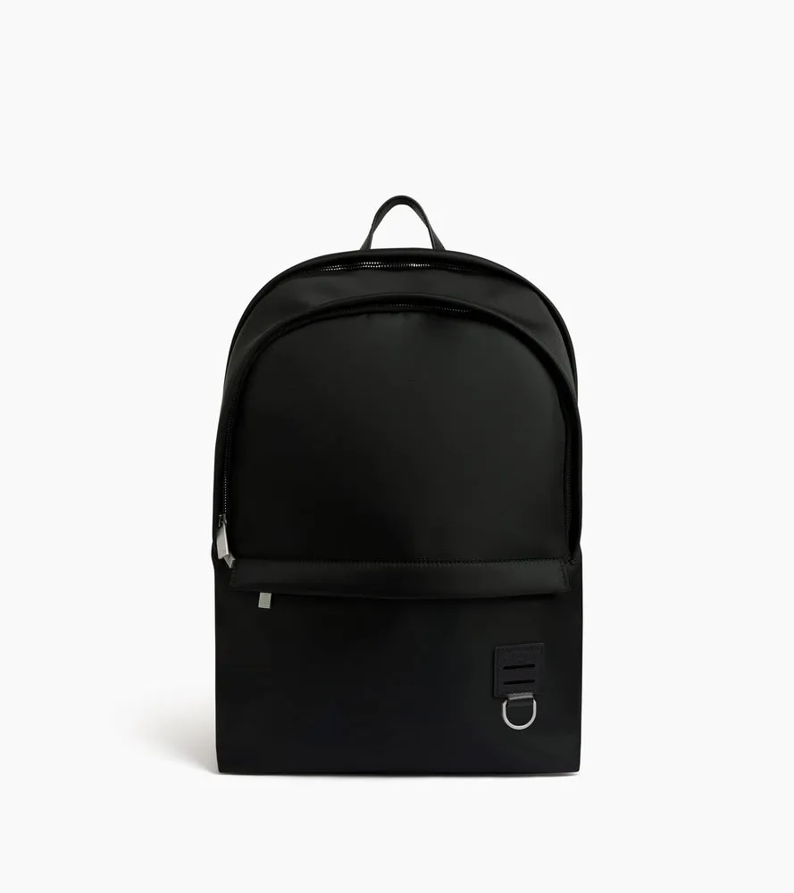 Le Tanneur Basile sac à dos nylon cuir noir 14"