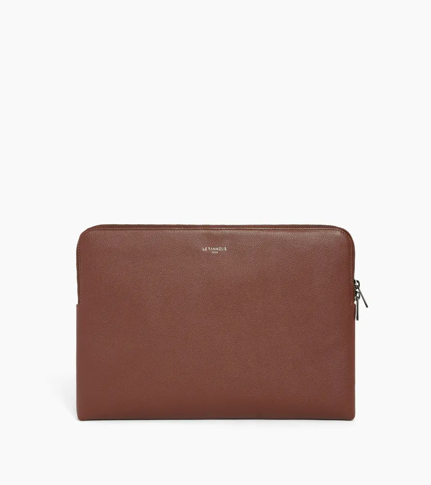 Le Tanneur pochette ordinateur 14" cuir grainé