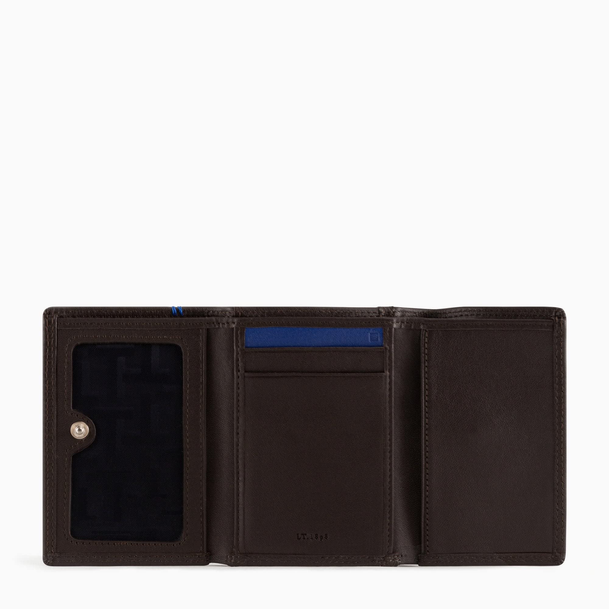 Le Tanneur Grand Porte Monnaie Cuir Lisse Homme 11x8 cm