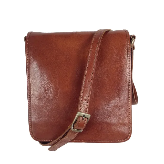 Collection Esprit Cuir Sac bandoulière Milano cuir cognac