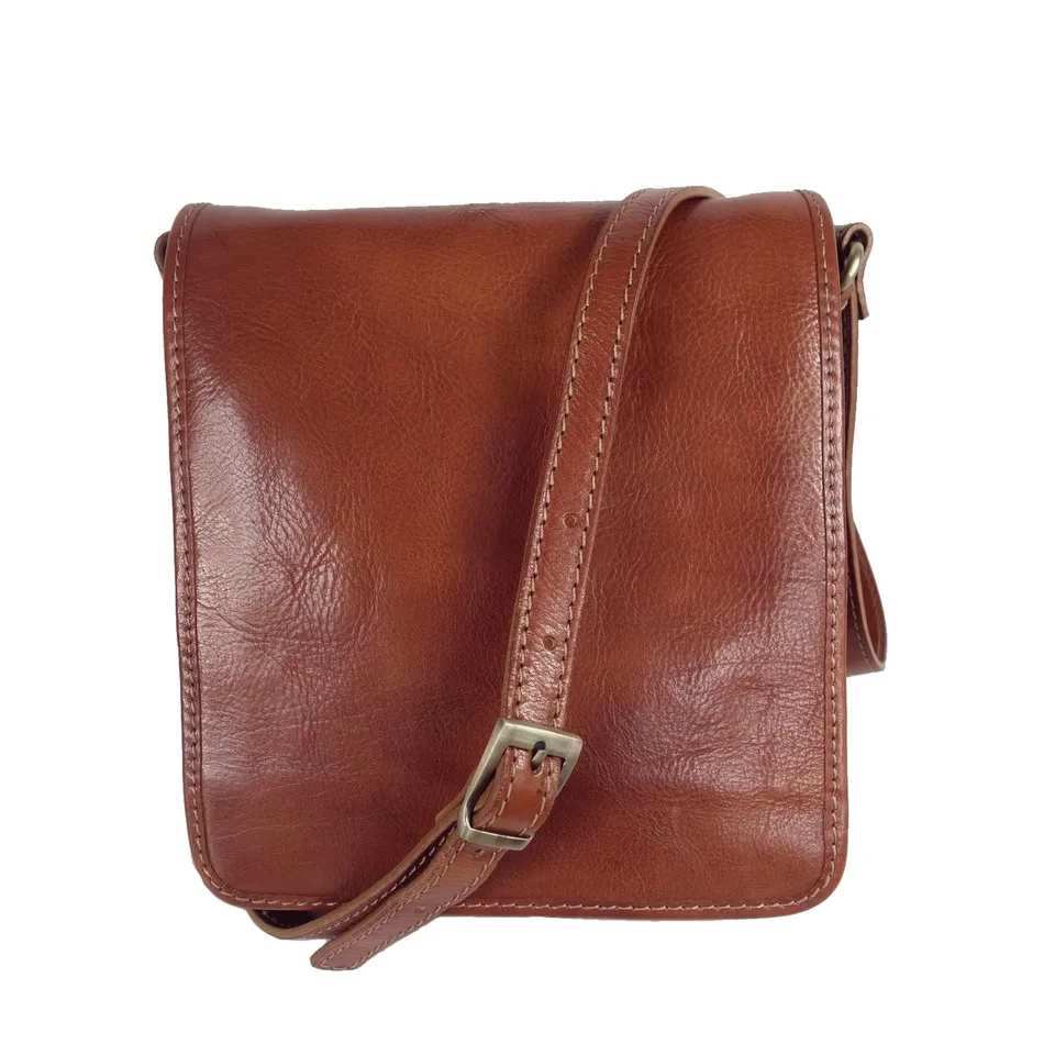 Collection Esprit Cuir Sac bandoulière Milano cuir cognac