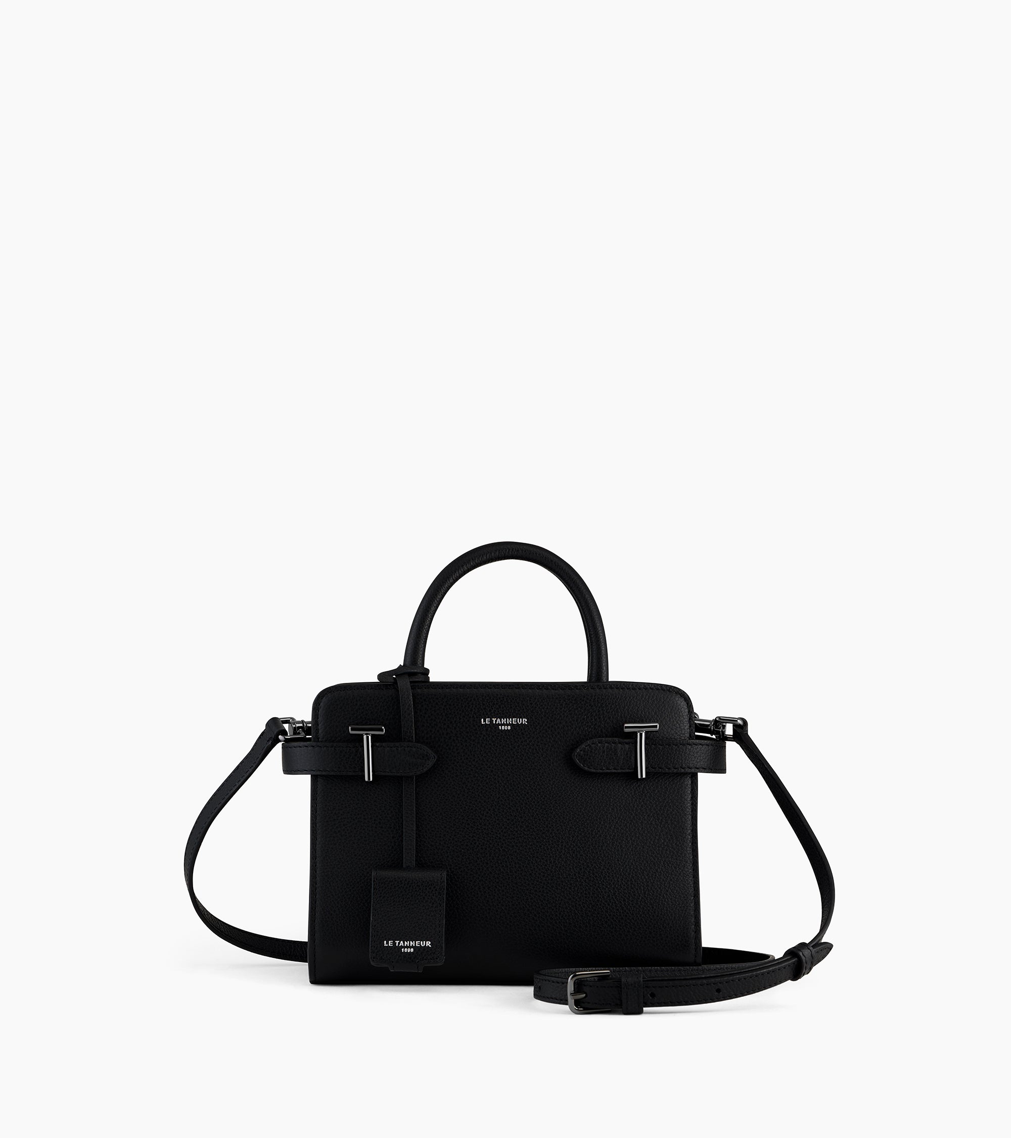 Le Tanneur Emilie petit sac à main cuir grainé noir