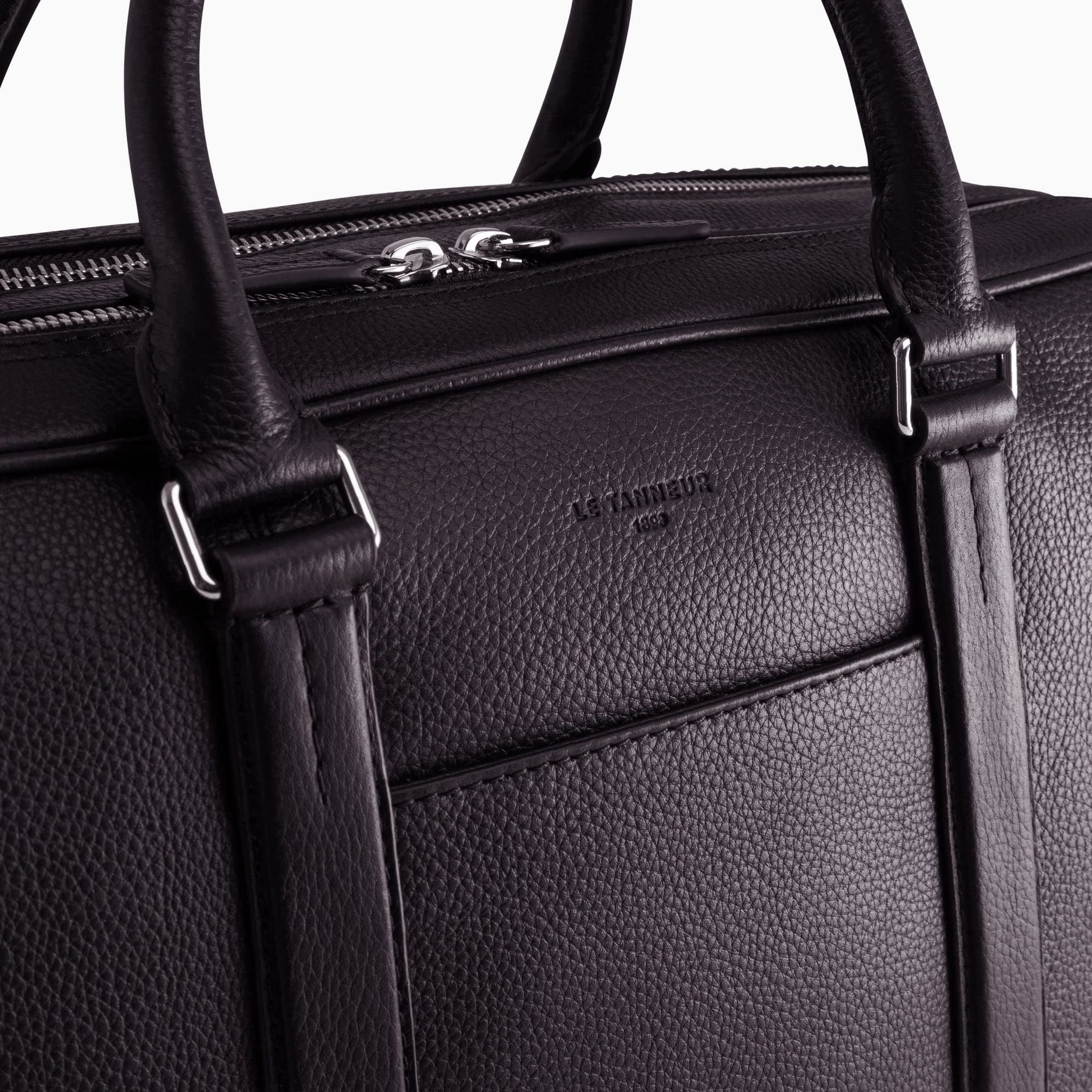 Le Tanneur Porte Documents sac ordinateur cuir 17" 42,5 cm