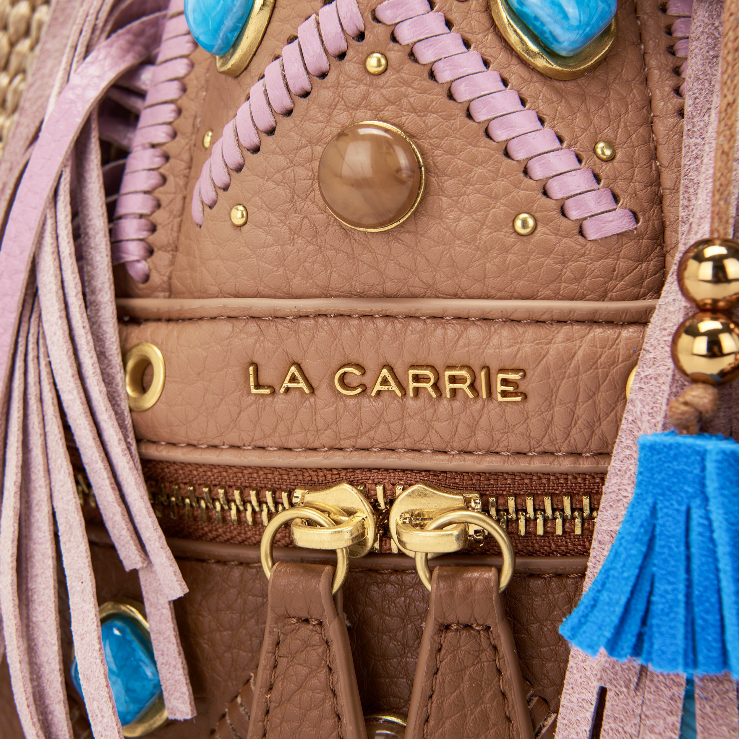 La Carrie Secchiello Jungle sac seau cotto tressé 24x17x26cm